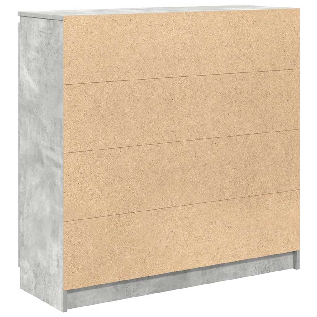 vidaXL Dressoir met lades 100,5x35x98,5 cm spaanplaat bruin eiken - Aashly
