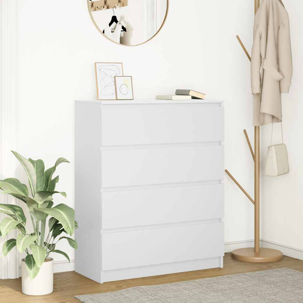 vidaXL Dressoir 80x35x99 cm spaanplaat gerookt eikenkleurig - Aashly