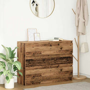 vidaXL Dressoir 100x35x76 cm spaanplaat zwart eikenkleurig - Aashly