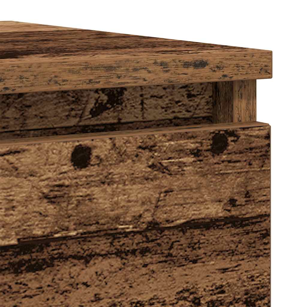 vidaXL Dressoir 100x35x76 cm spaanplaat zwart eikenkleurig - Aashly