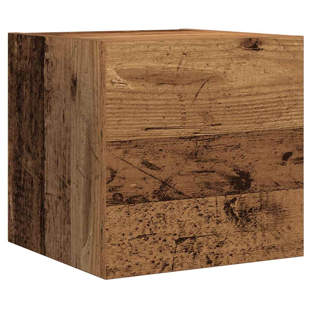 vidaXL 7-delig Tv-meubelset wandmontage bewerkt hout artisanaal eiken - Aashly