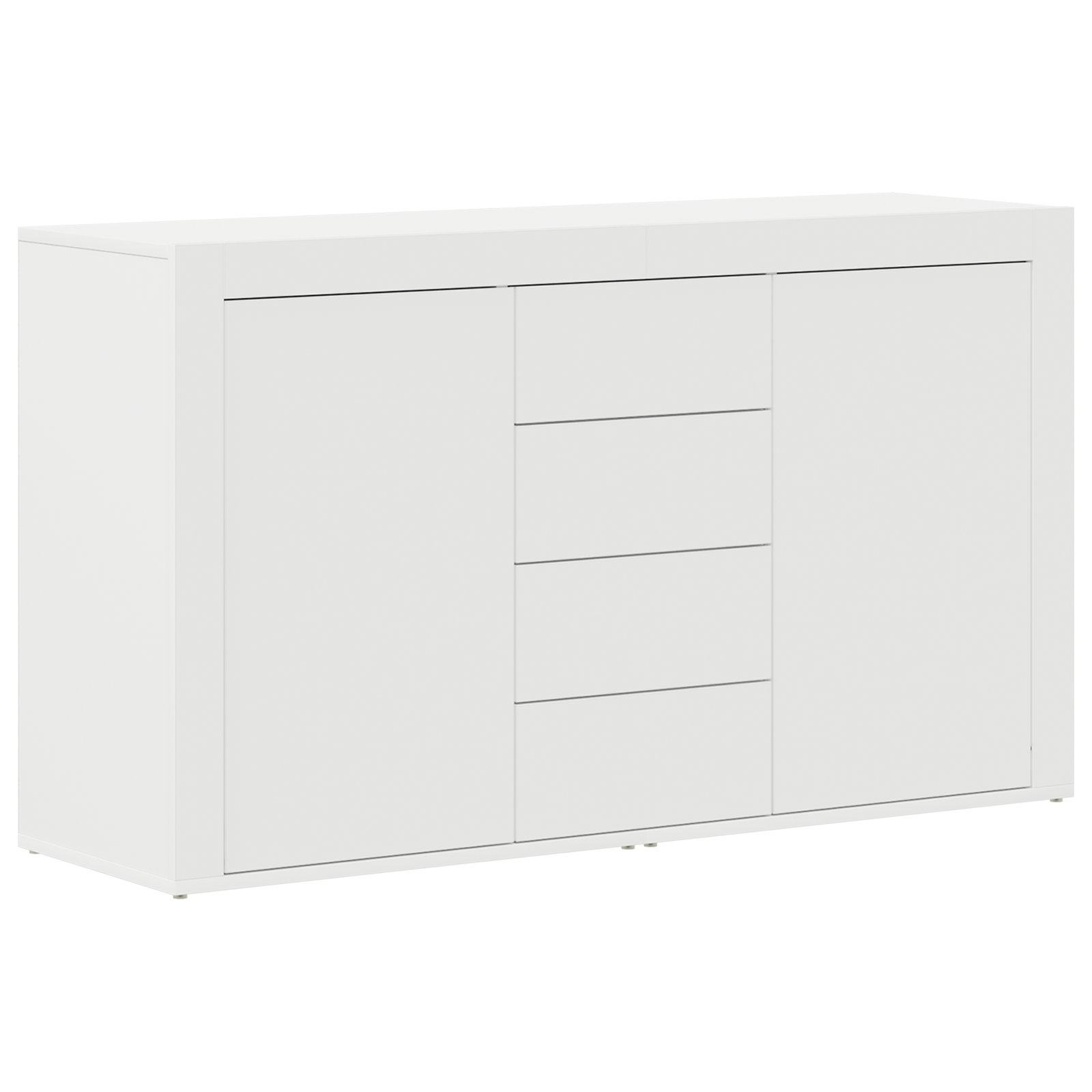 vidaXL Witte Dressoir Wit Hout 120 x 36 x 69 cm Opslag Witte Dressoir
