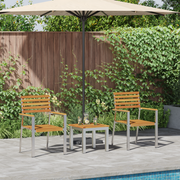 vidaXL 3-delige Tuin Eetset Massief Hout Acacia