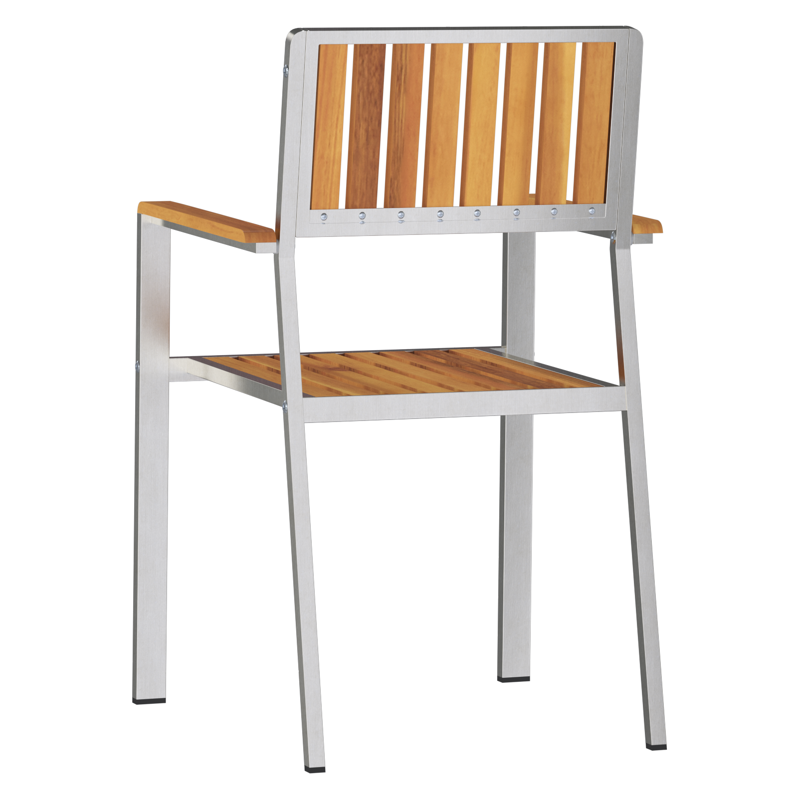 vidaXL Stapelbare tuinstoelen 6 stuks 54.5x56x87 cm Massief Acaciahout