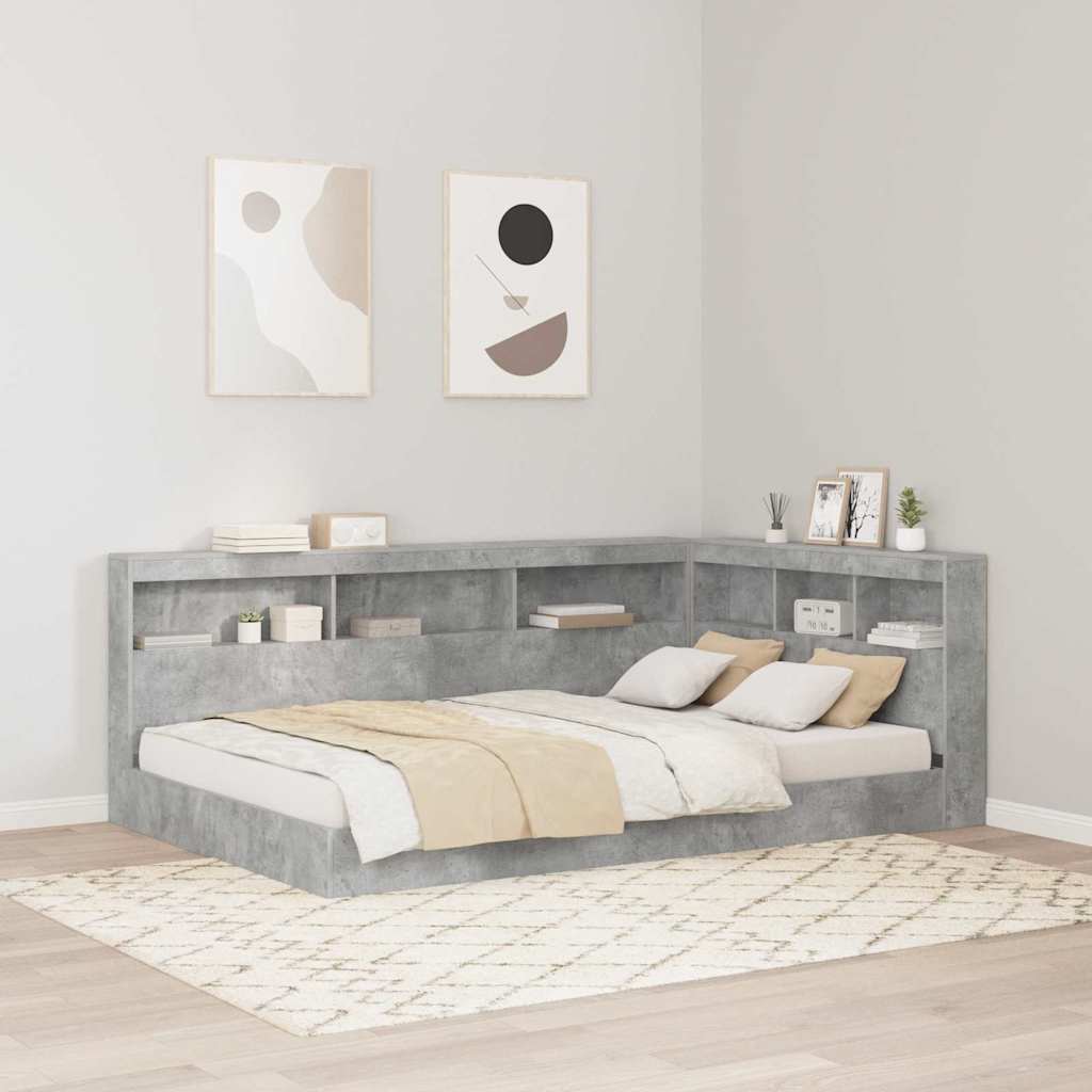 vidaXL Boekenkast Bed Wit 90x200 cm Houtcomposiet