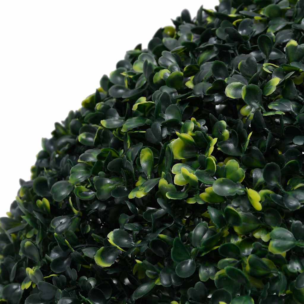 vidaXL Kunstbuxusballen met LED-verlichting 2 st 45 cm groen - Aashly