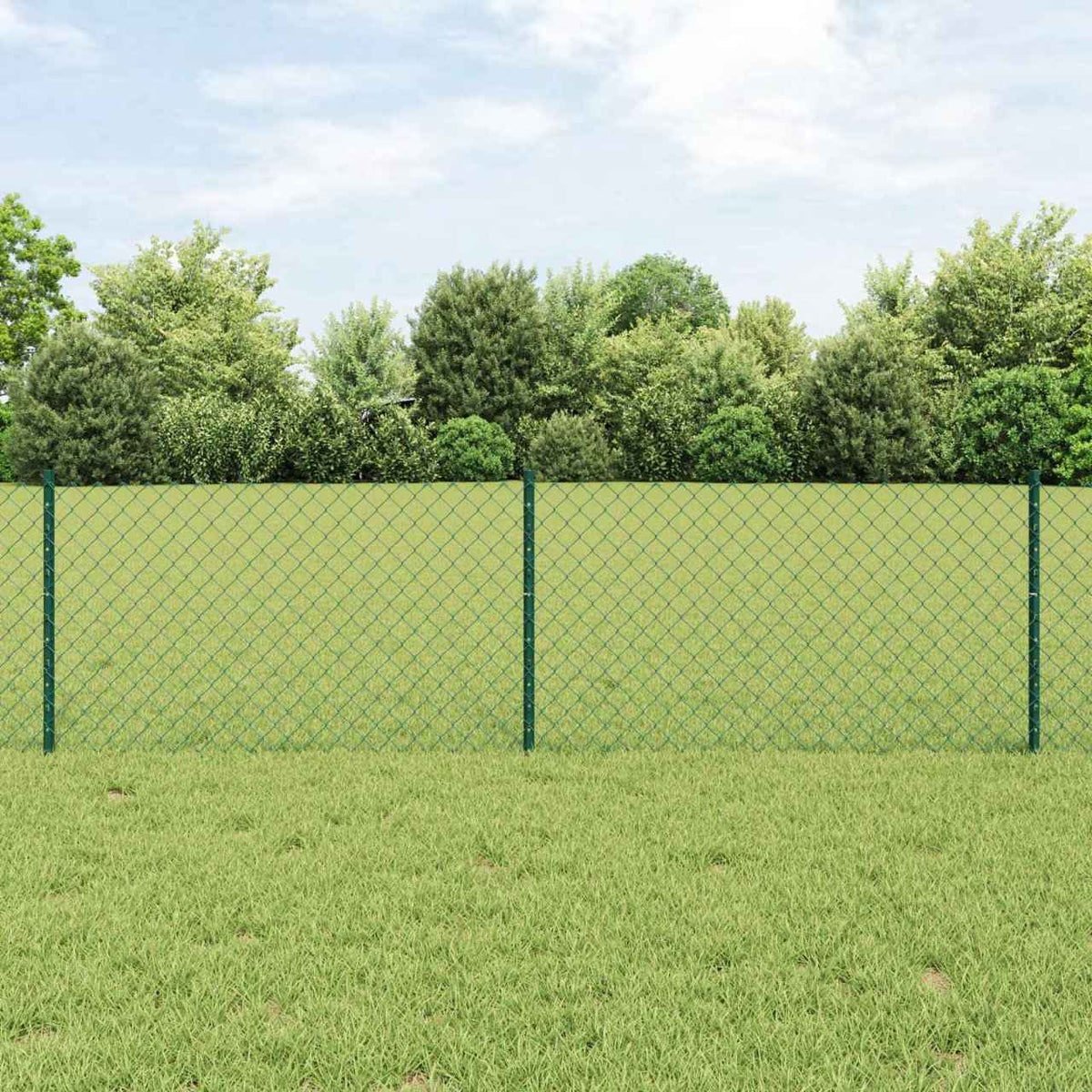 vidaXL Hek met Paal Groen