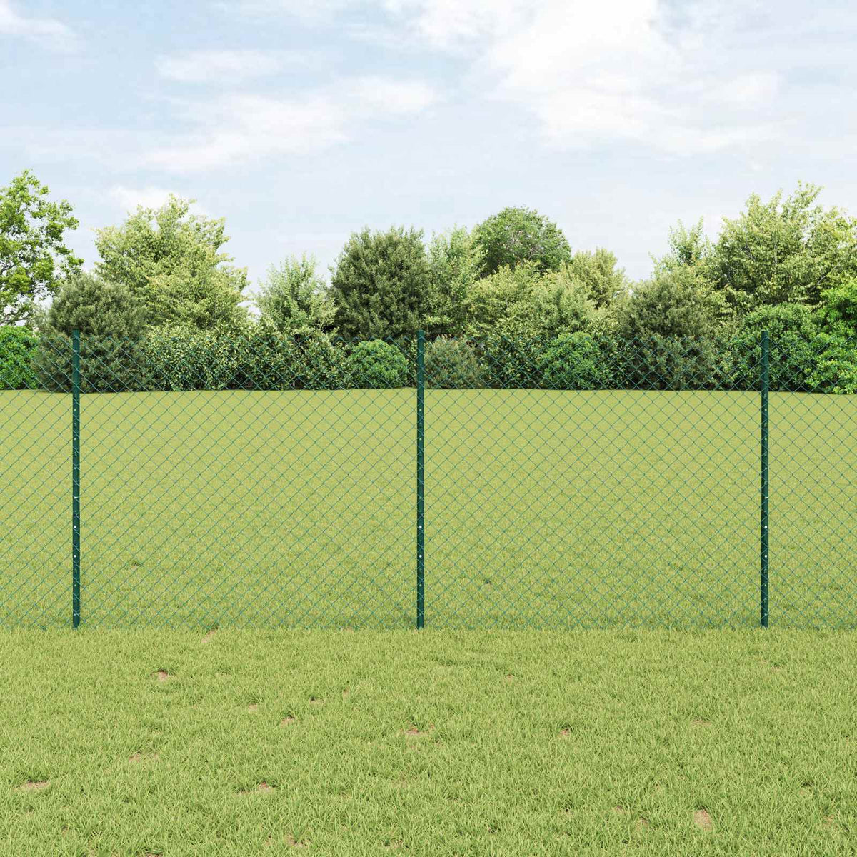 vidaXL Hek met Paal Groen