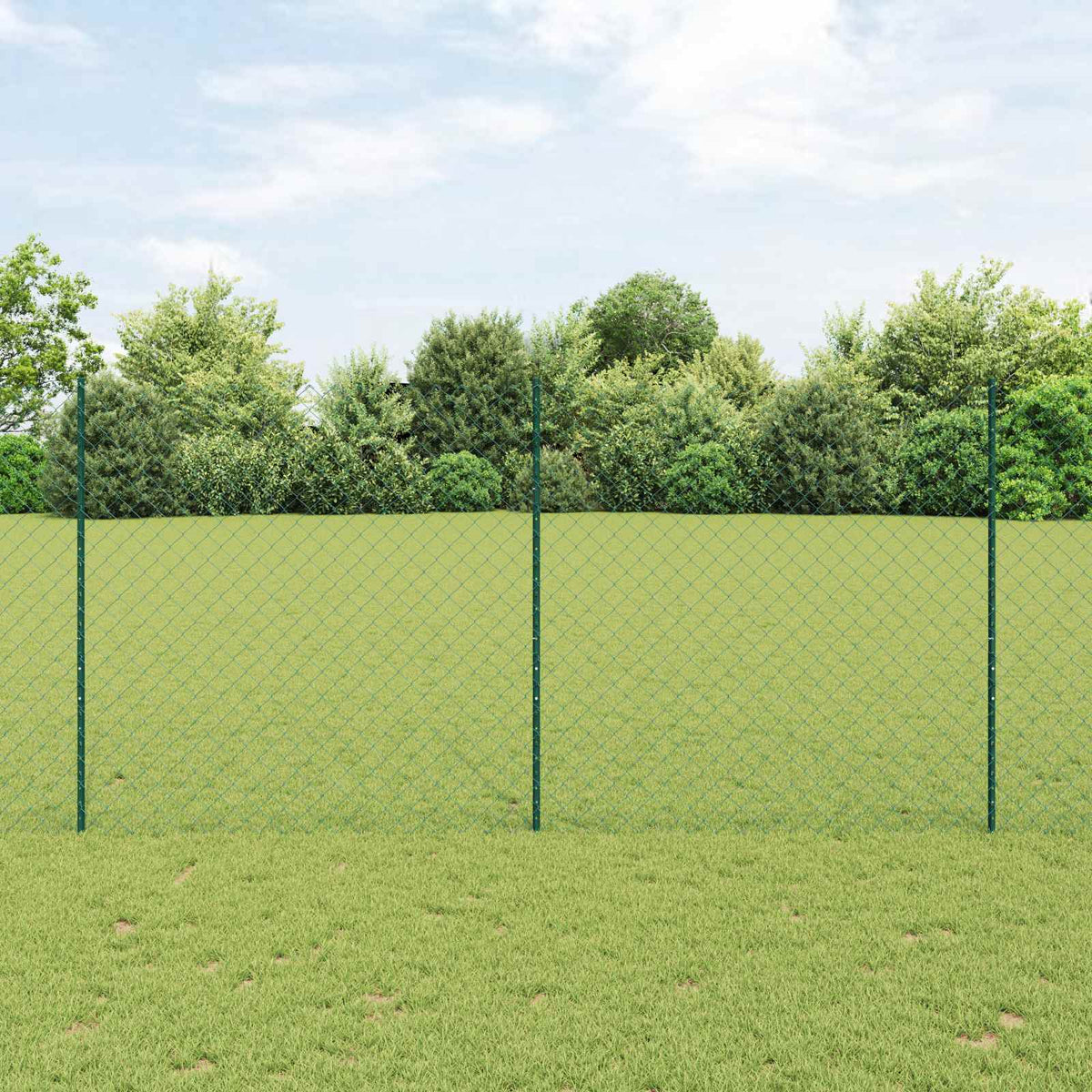 vidaXL Hek met Paal Groen