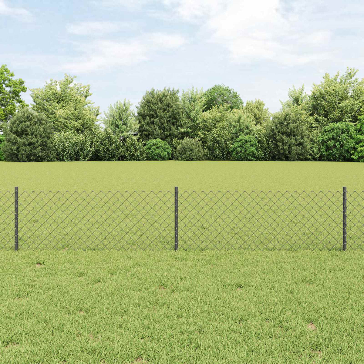 vidaXL Hek met Paal Groen