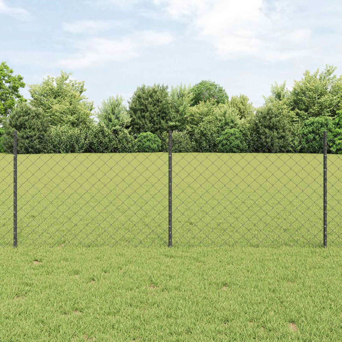 vidaXL Hek met Paal Groen