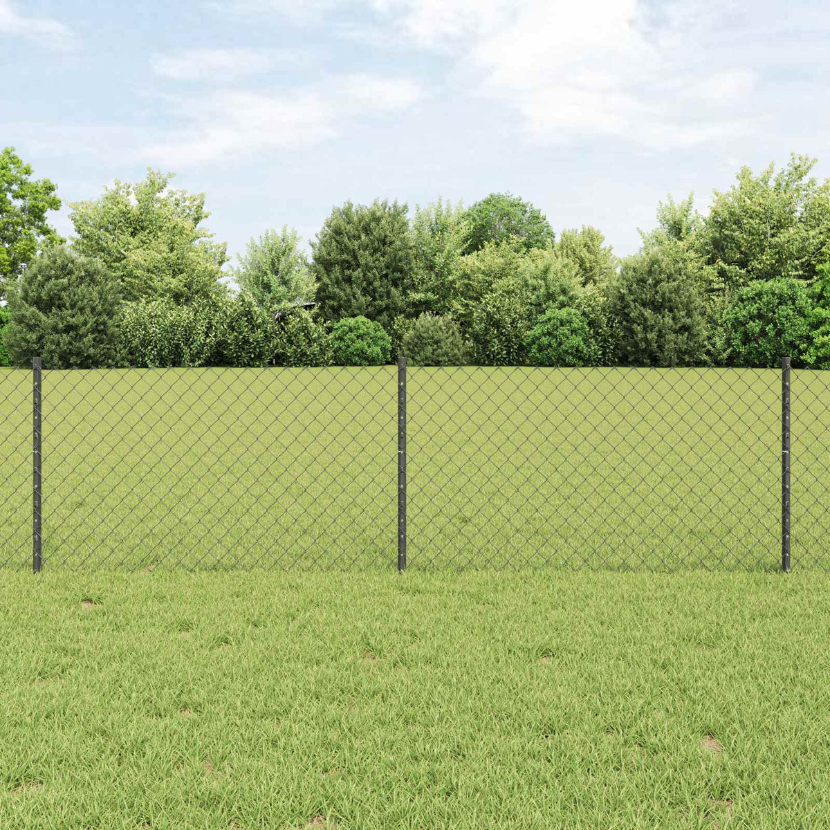 vidaXL Hek met Paal Groen