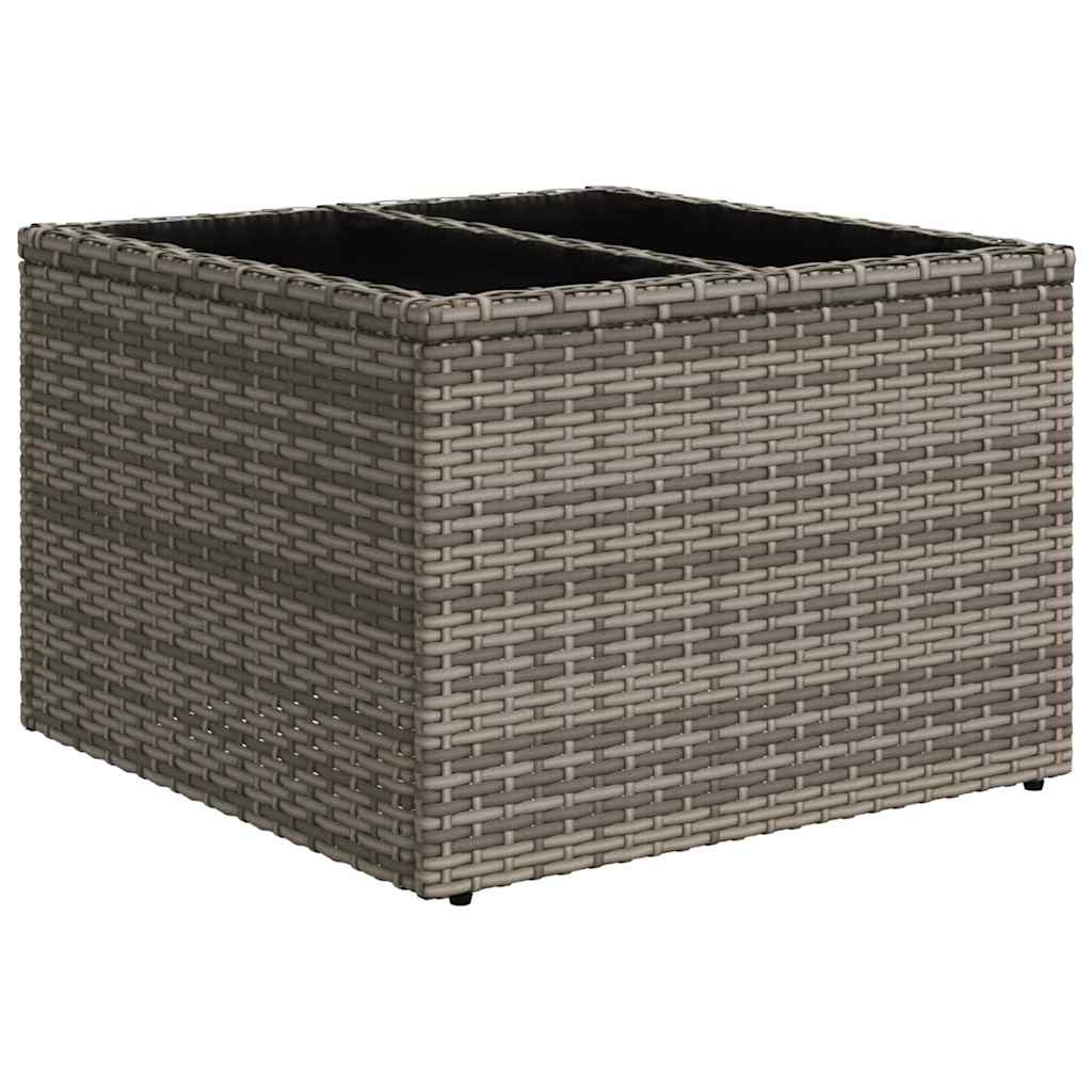vidaXL Tuin Sofa Set Grijs 55 x 55 x 37 cm poly rattan