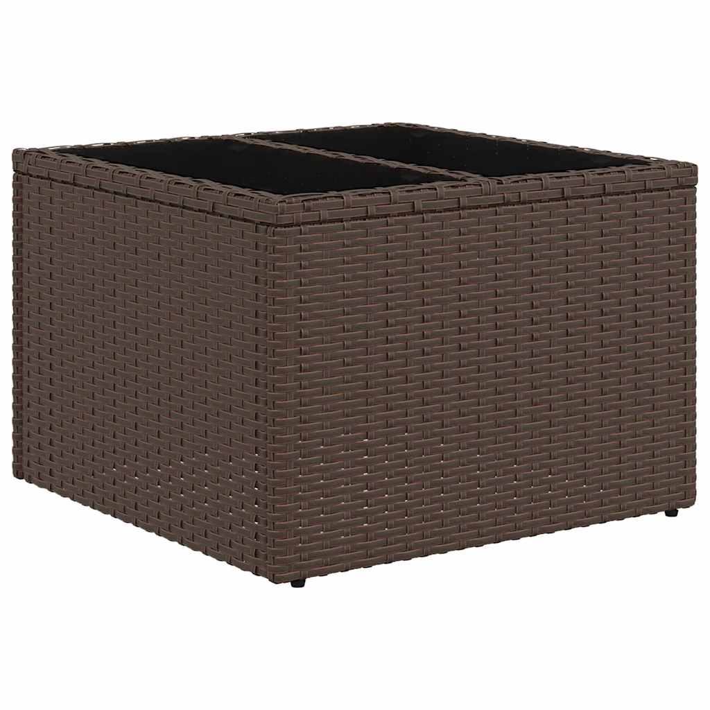 vidaXL Tuin Sofa Set met kussen 8 pcs Bruin poly rattan