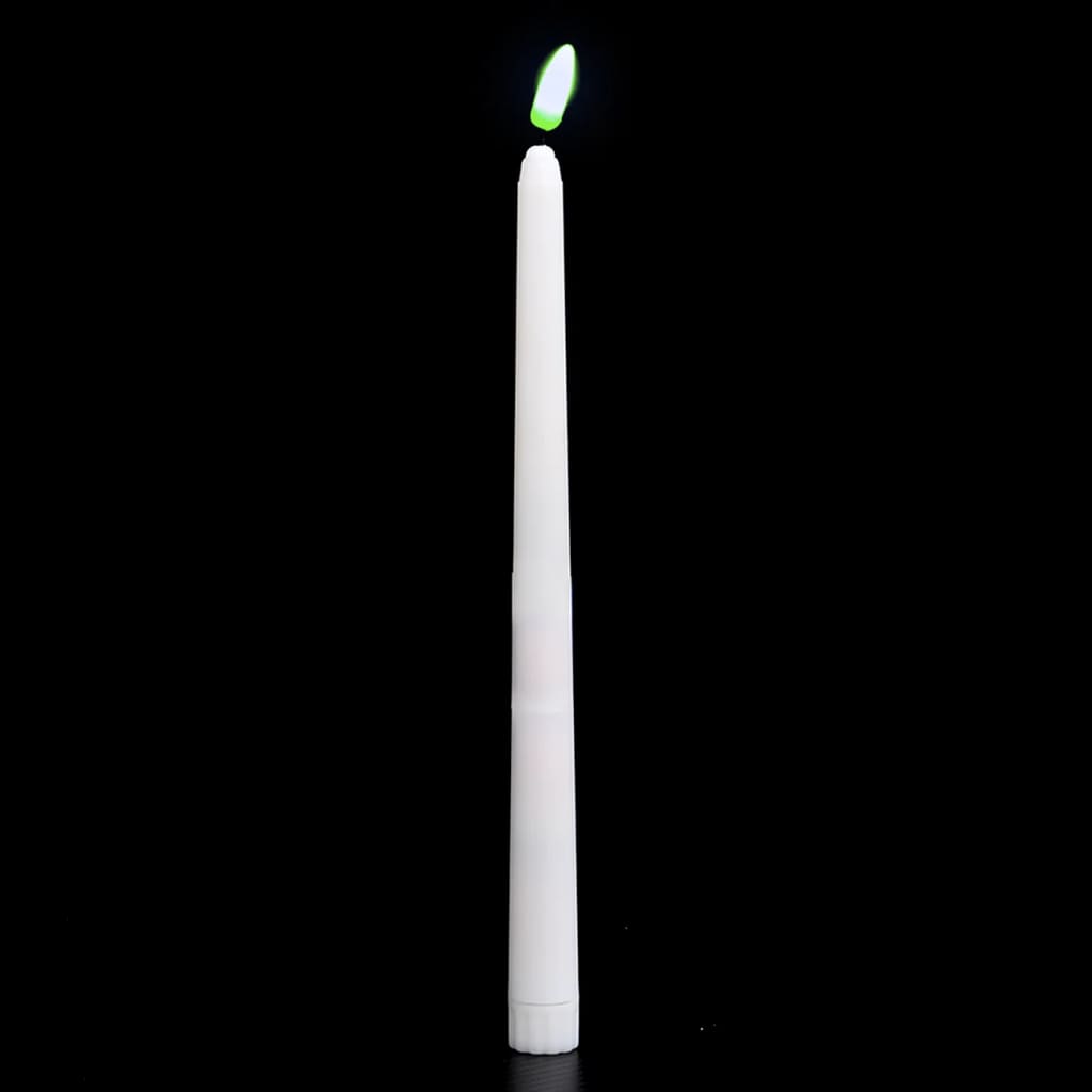 vidaXL Dinerkaarsen 6 st LED vlamloos elektrisch meerkleurig