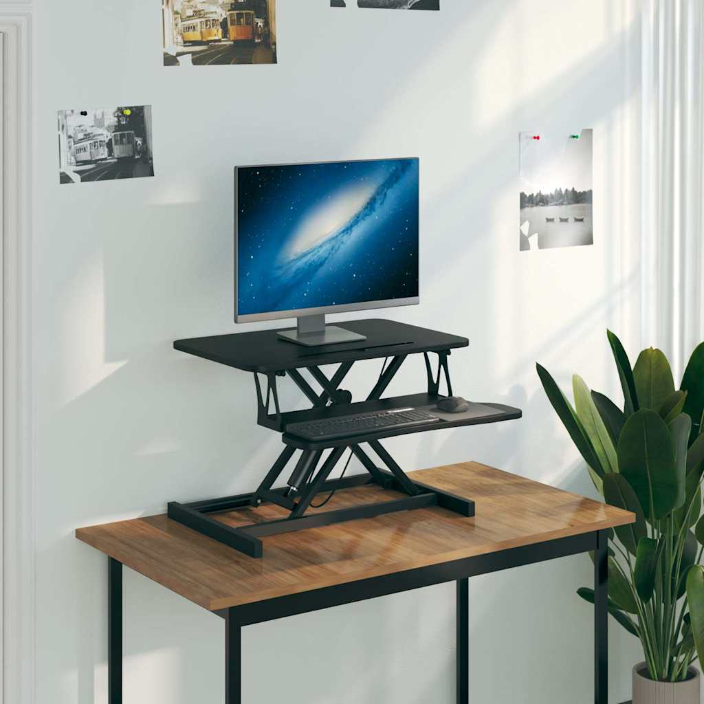 vidaXL Adjustable Desk 90x40x(13-41.5) cm Steel and Engineered Wood
