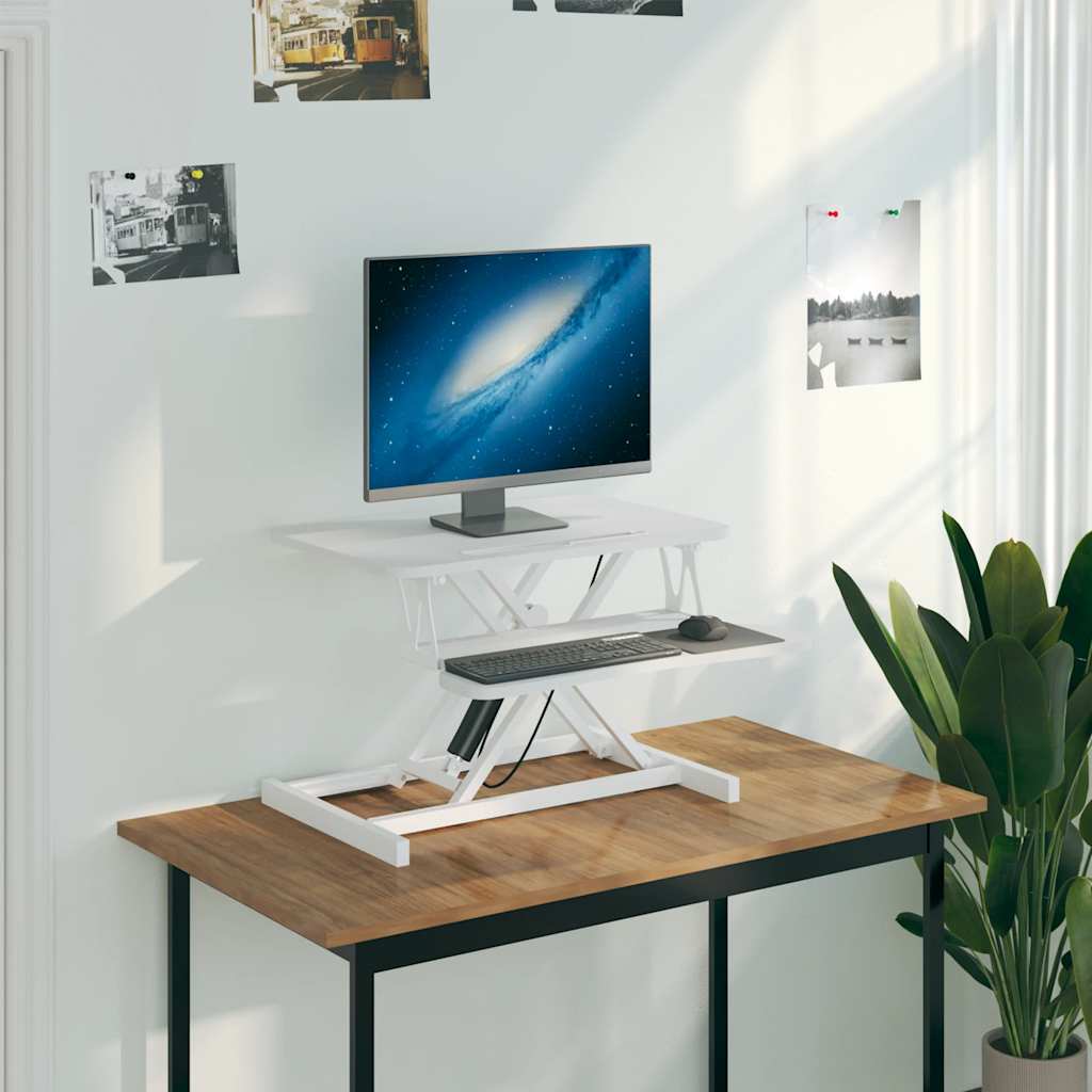 vidaXL Adjustable Desk 90x40x(13-41.5) cm Steel and Engineered Wood
