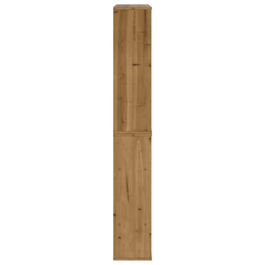 vidaXL Bijzetkasten 5 st ODDA 40x24x79 cm massief grenenhout wit - Aashly