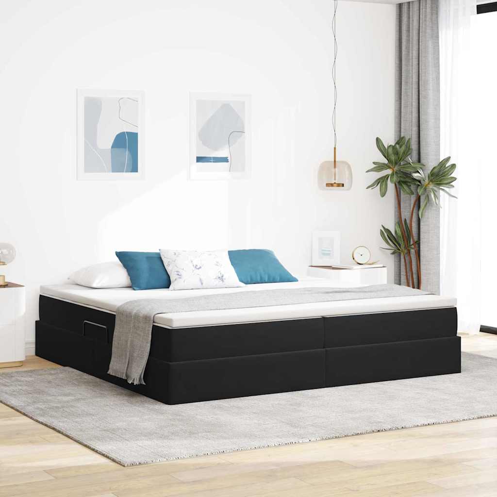 vidaXL Opbergbed met matras met matras Lichtgrijs 120 x 190 cm Fluweel
