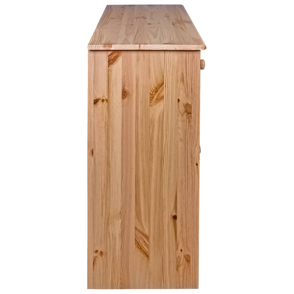 vidaXL Dressoir met 6 lades 113x35x73 cm massief grenenhout