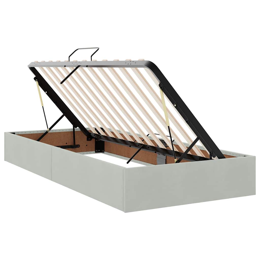 vidaXL Opslag bed met matras Donkergroen 180 x 200 cm Fluweel