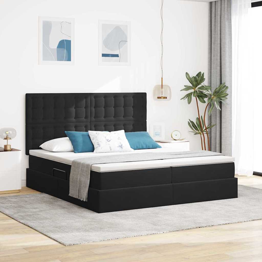 vidaXL Opslag bed met matras Donkergroen 180 x 200 cm Fluweel
