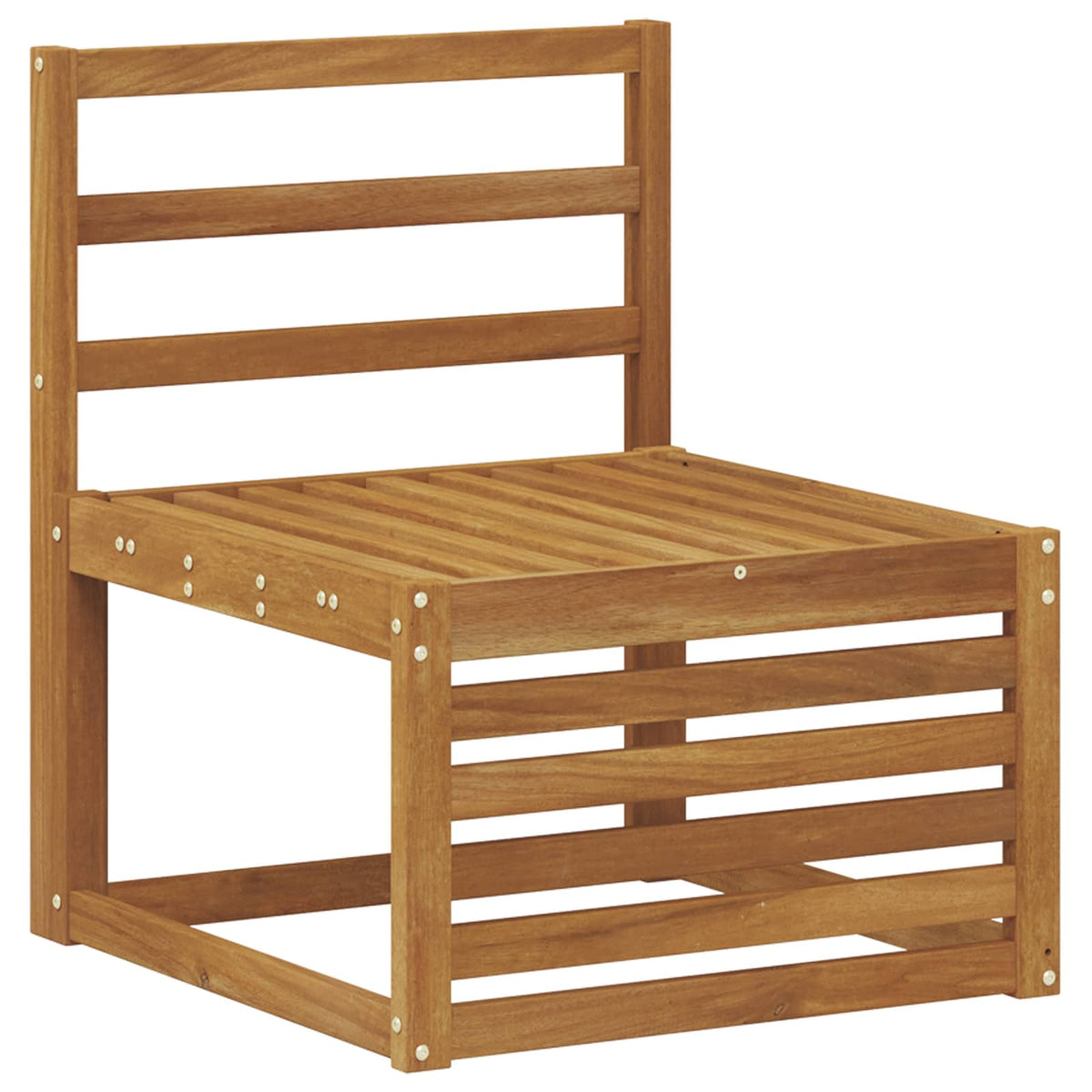 vidaXL Sofa-Sets 10 pcs Natuurlijk en Crème Massief Acaciahout