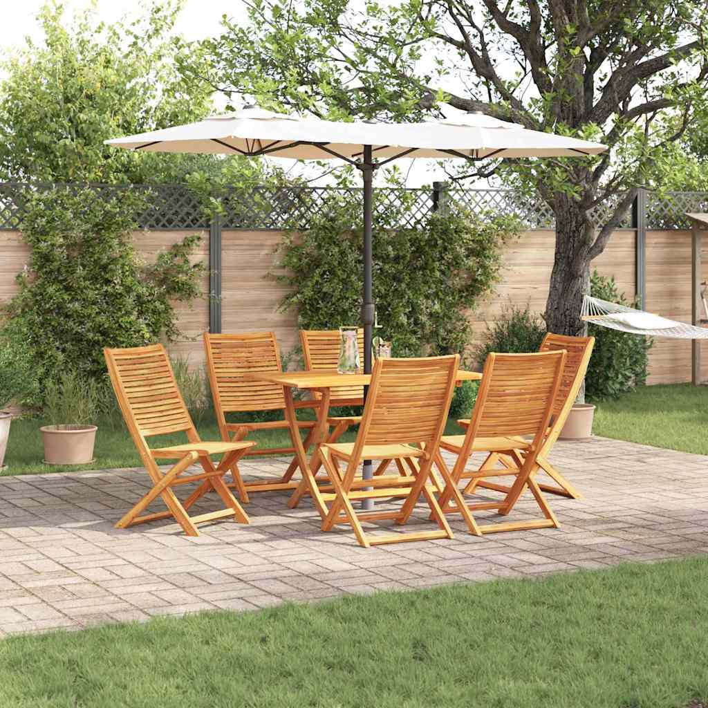 vidaXL Tuin Eetset 5 pcs Bruin Massief acaciahout