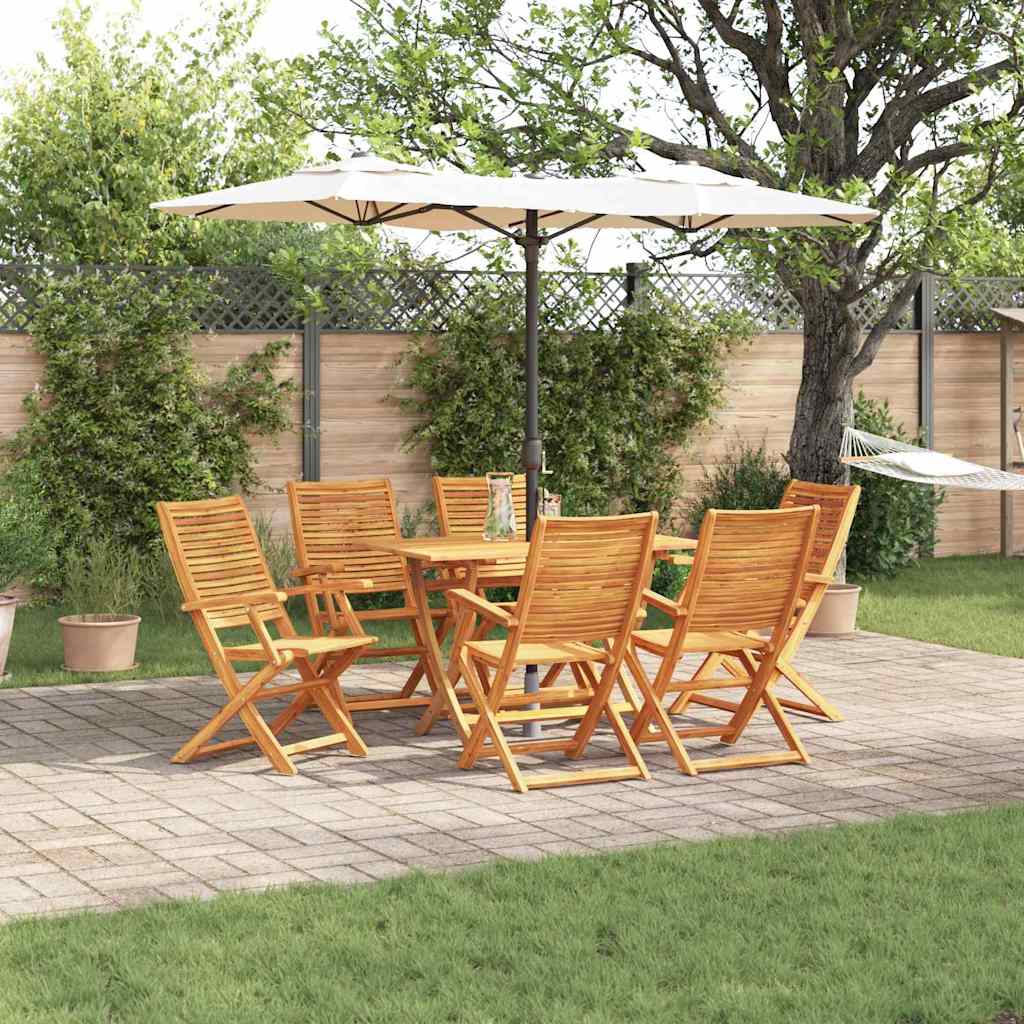 vidaXL Tuin Eetset 5 pcs Bruin Massief acaciahout