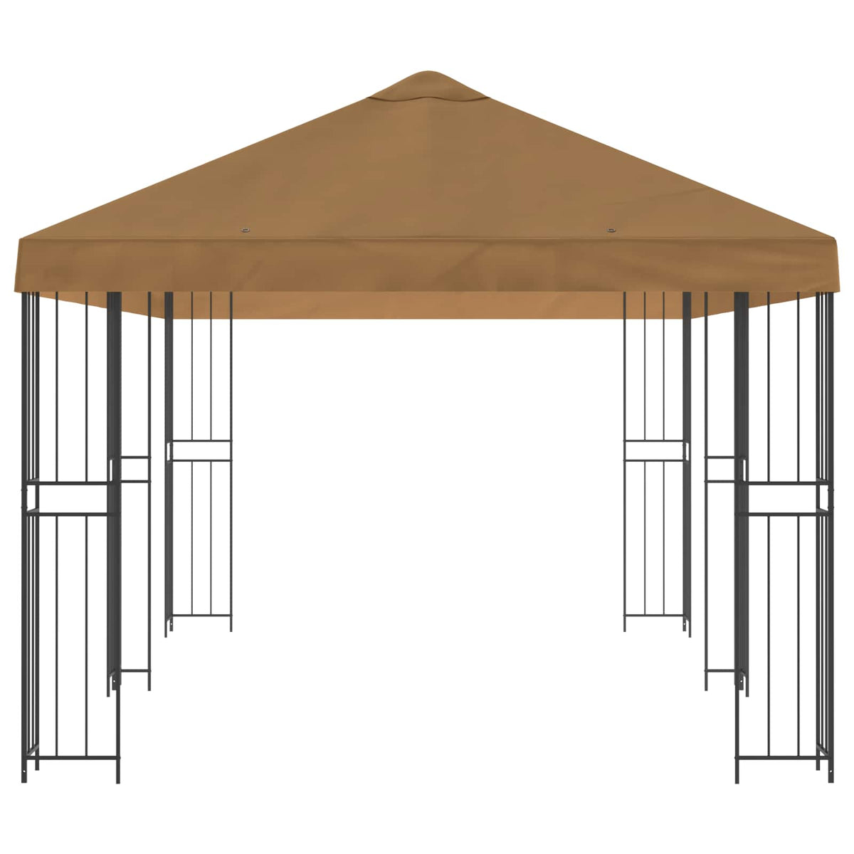 vidaXL Paviljoen met zijwanden 6 x 3 m Beige Polyester en staal 190