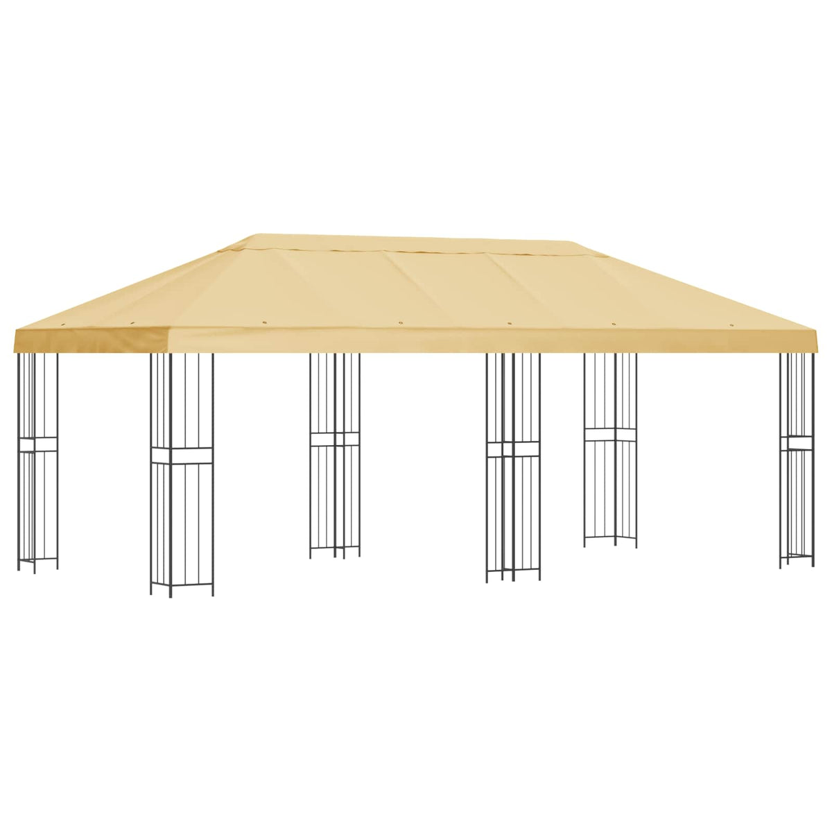 vidaXL Paviljoen met zijwanden 6 x 3 m Beige Polyester en staal 190