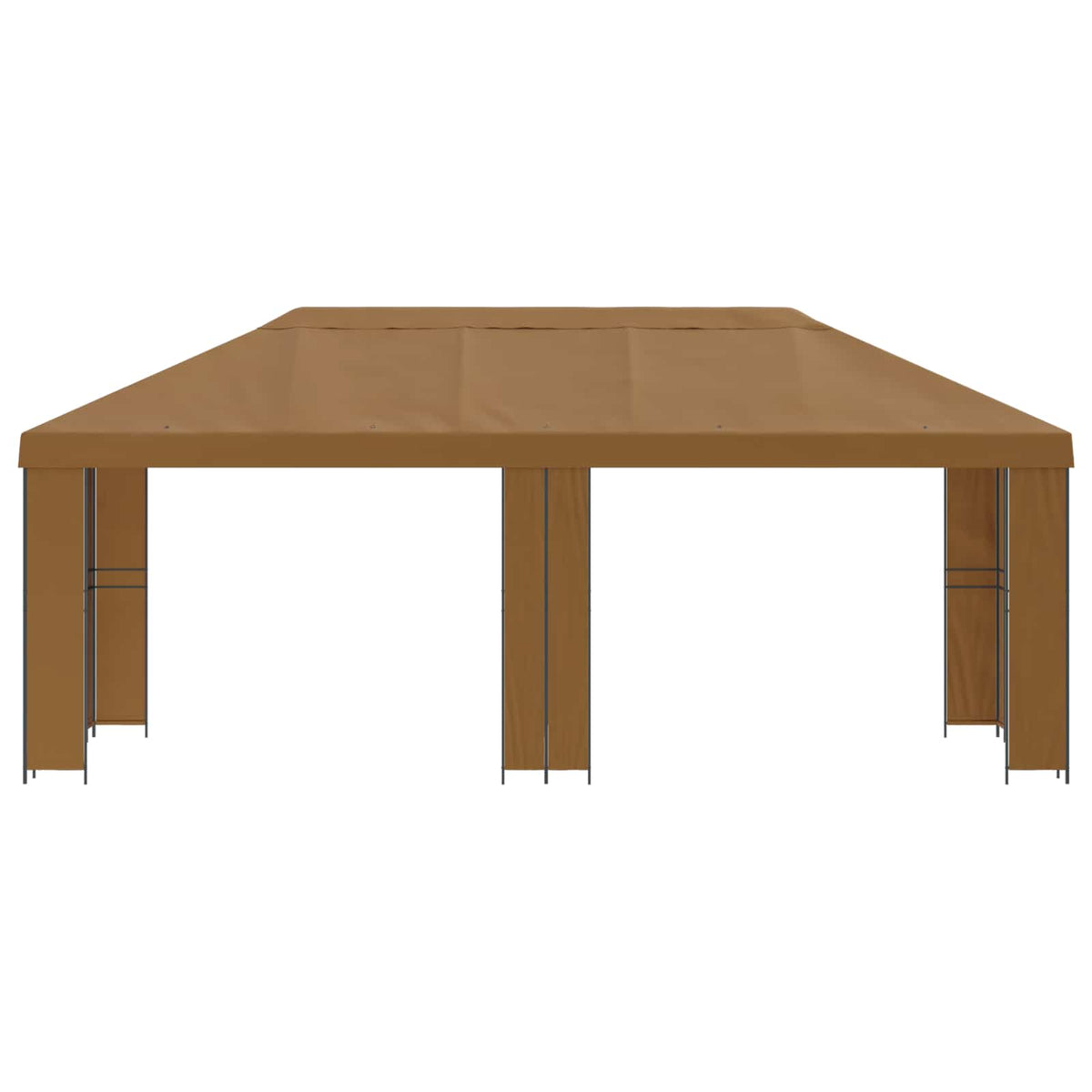 vidaXL Tuinprieel 6 x 3 m Beige Polyester en staal 190