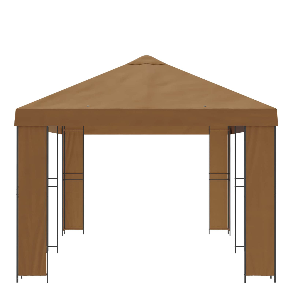 vidaXL Tuinprieel 6 x 3 m Beige Polyester en staal 190