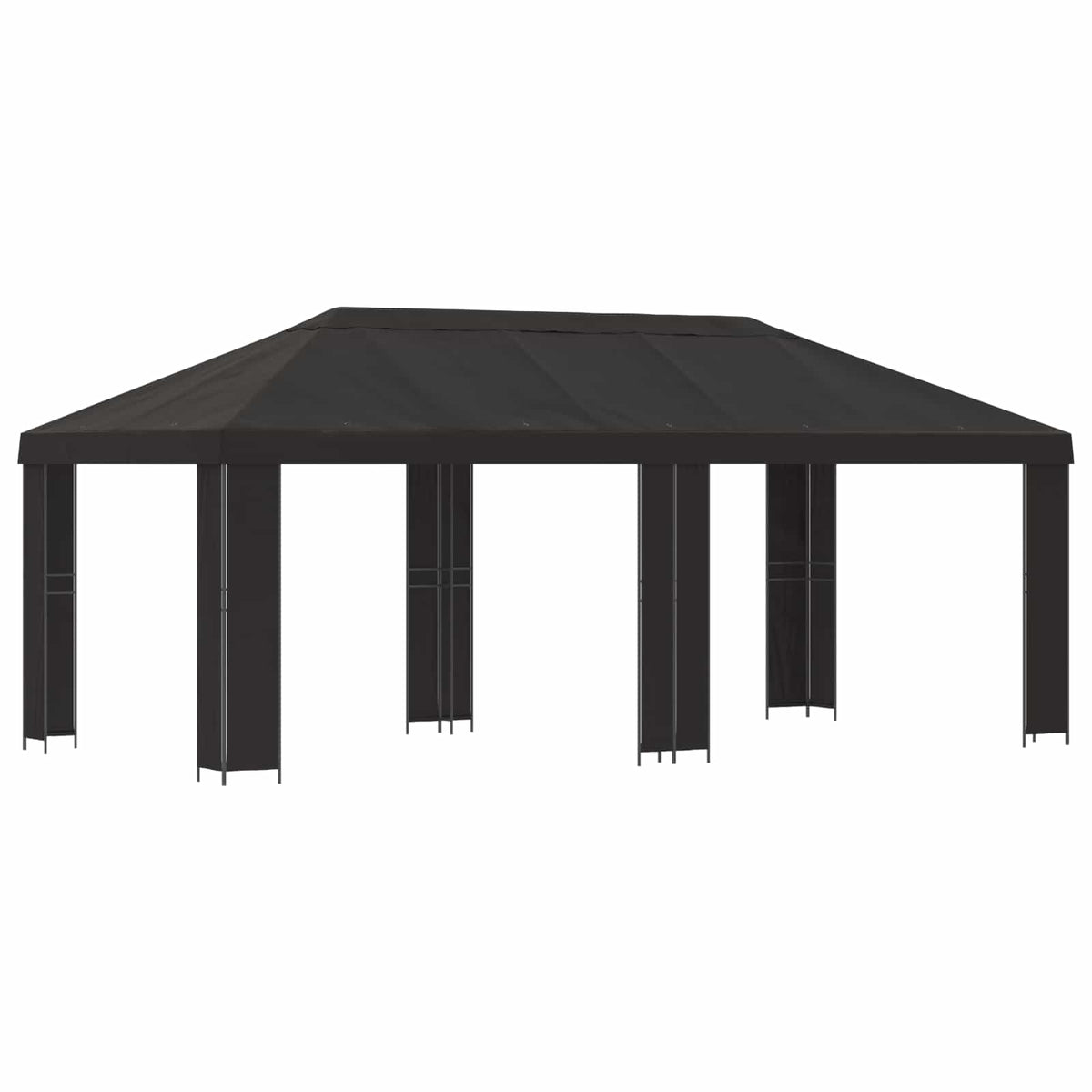 vidaXL Tuinprieel 6 x 3 m Beige Polyester en staal 190