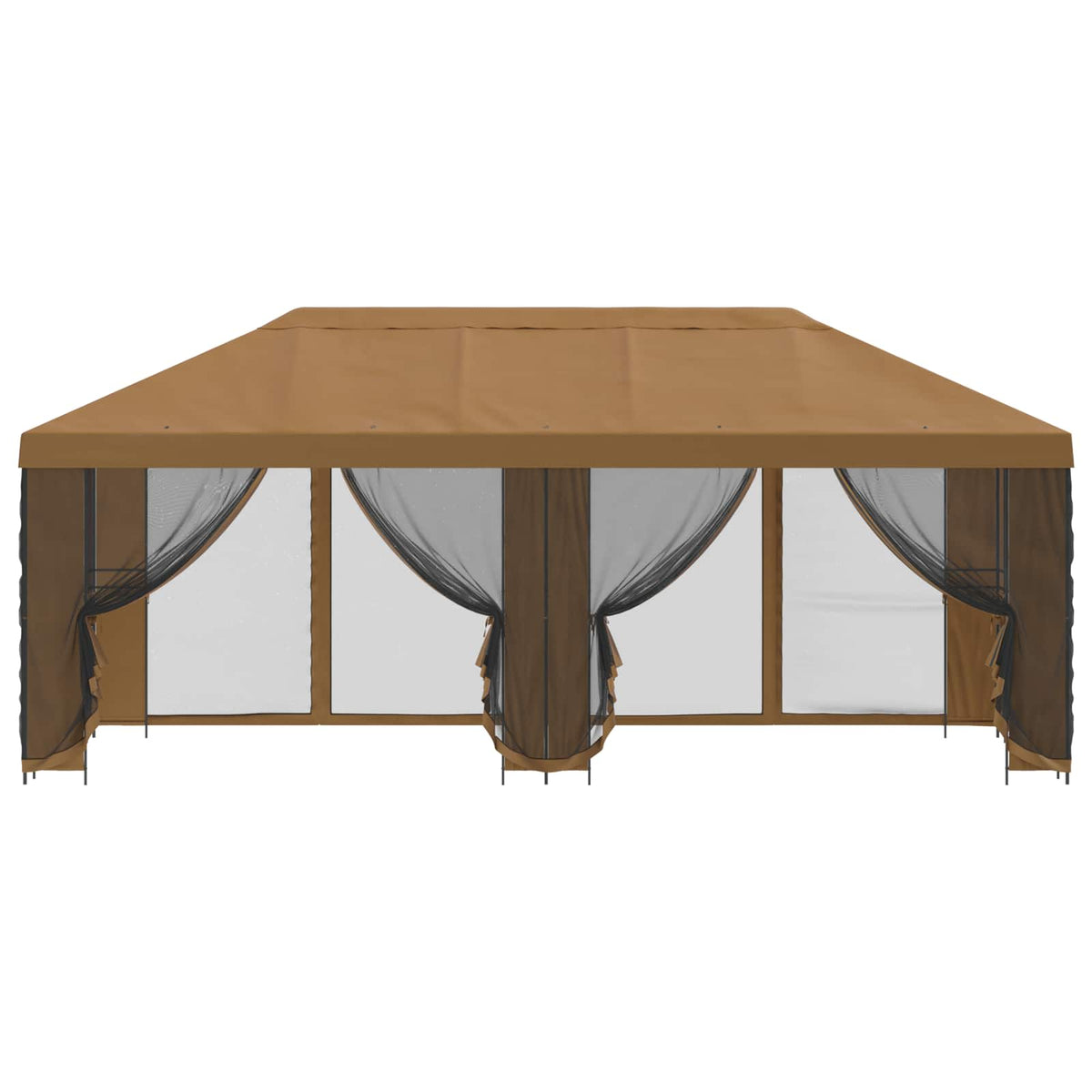 vidaXL Paviljoen met zijwanden 6 x 3 m Beige Polyester en staal 190