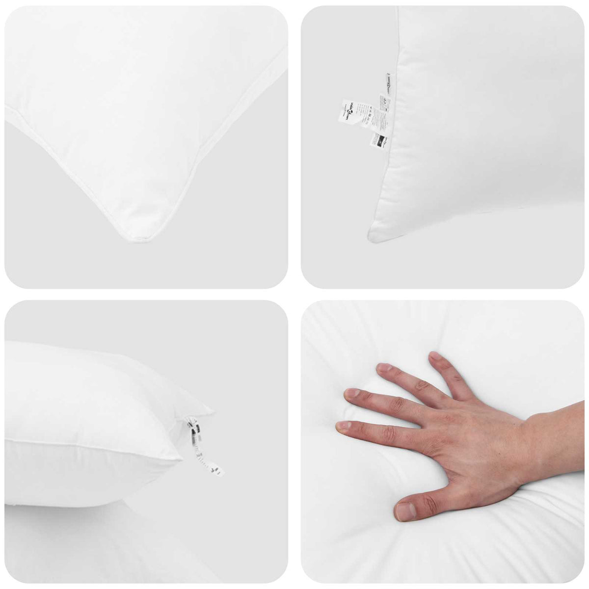 vidaXL All-season dekbed met kussen Wit 135 x 200 cm Microfibre