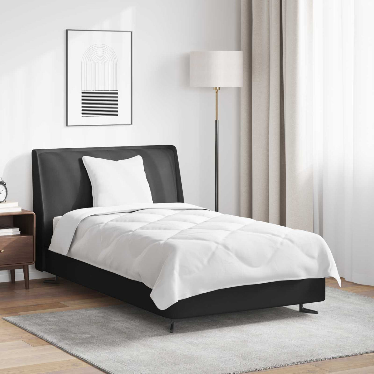 vidaXL All-season dekbed met kussen Wit 135 x 200 cm Microfibre