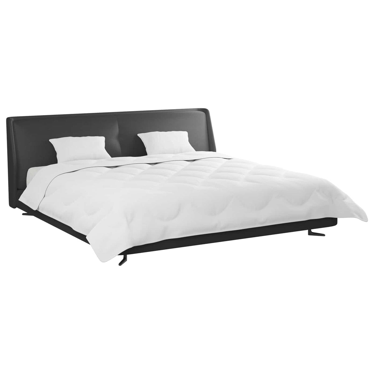 vidaXL Dekbed met kussen 3 pcs Wit 200 x 200 cm Microfibre