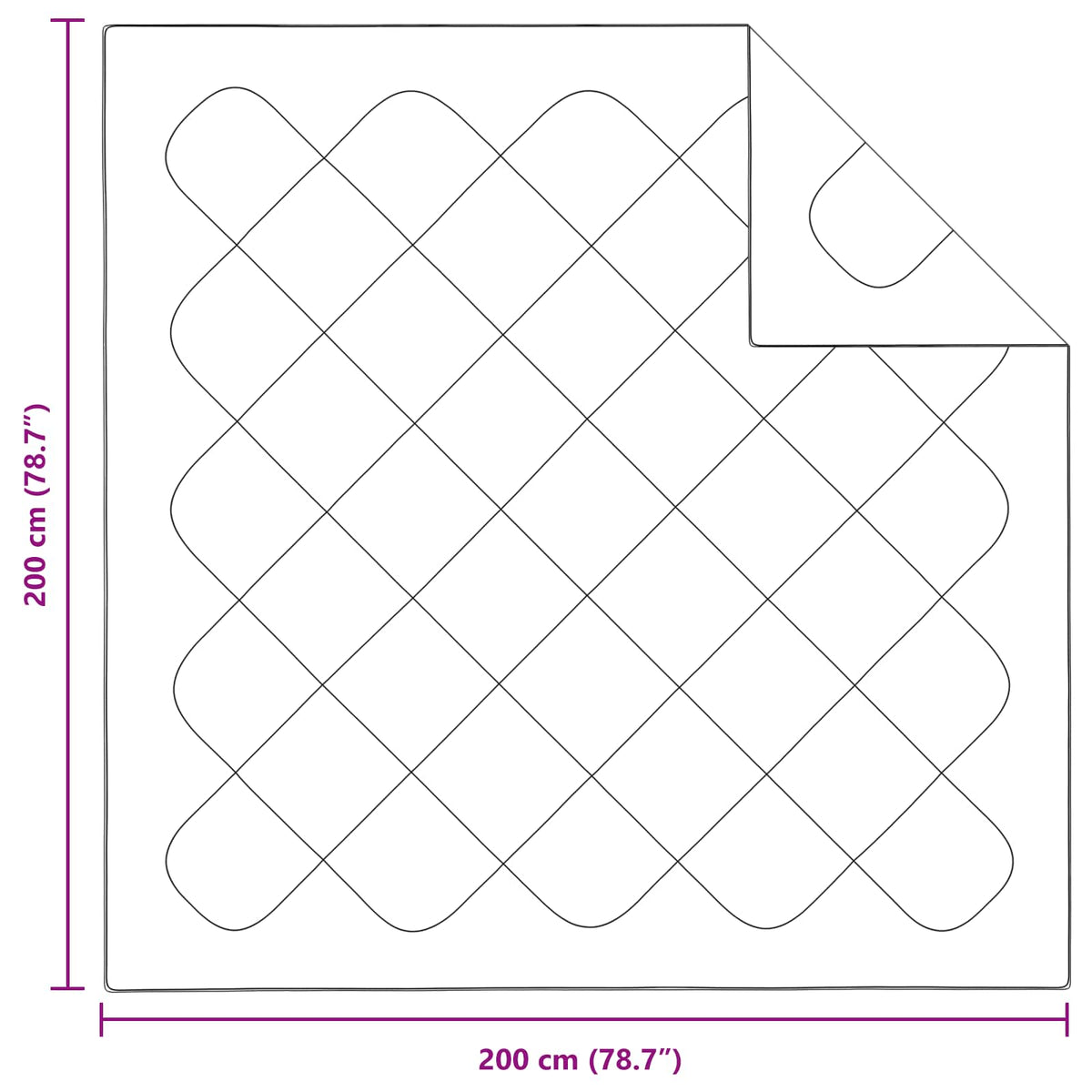 vidaXL Winter Dekbed met kussen 3 pcs Wit 200 x 200 cm Microfibre