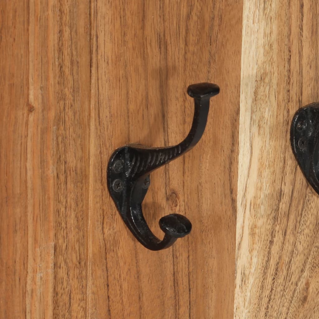 vidaXL Kapstokken 2 st 38x100 cm massief acaciahout - Aashly