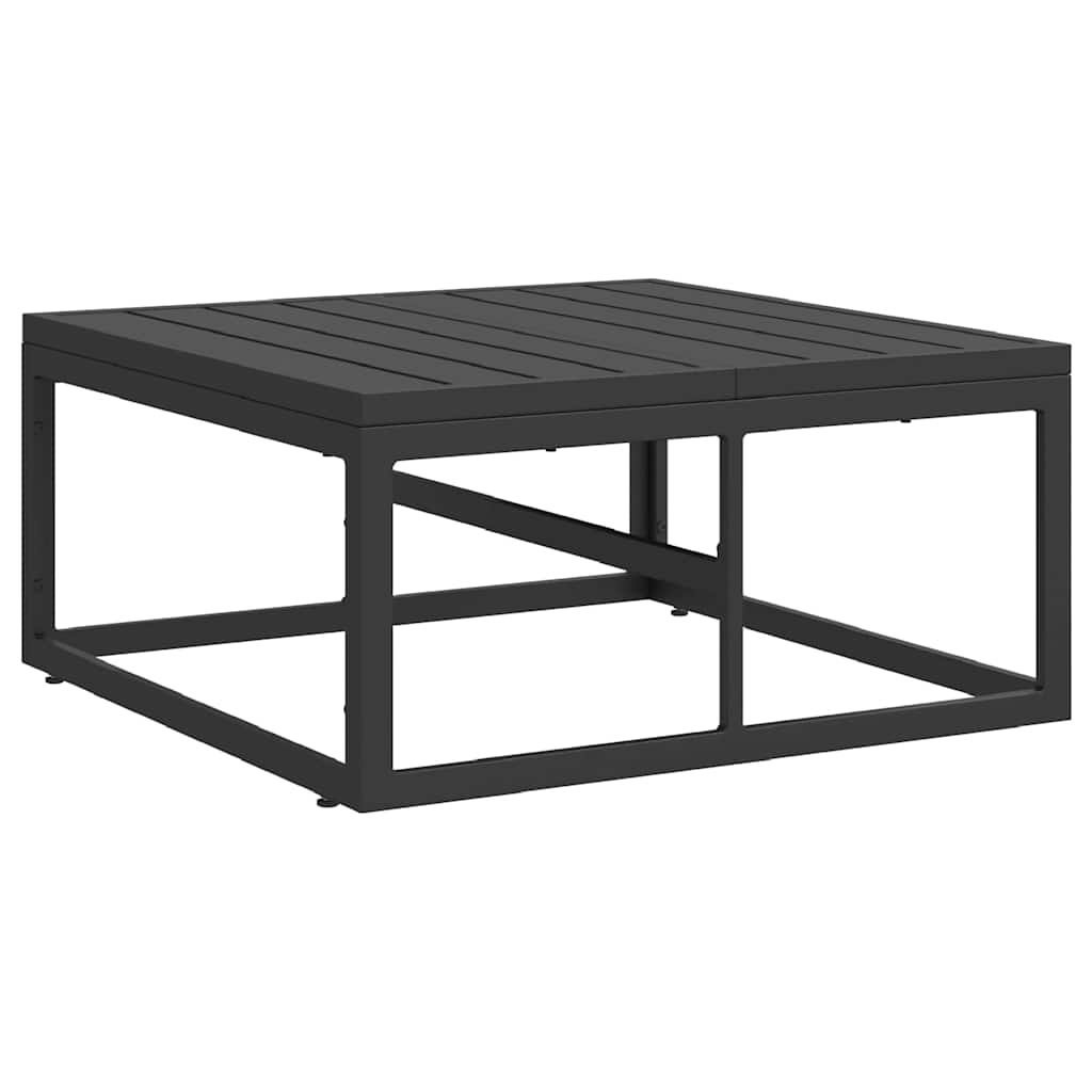 vidaXL Tuin Sofa Set met kussen 3 pcs Zwart Aluminium