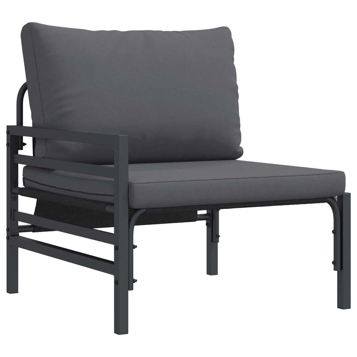 vidaXL Tuin Sofa Set 5 pcs Antraciet Staal