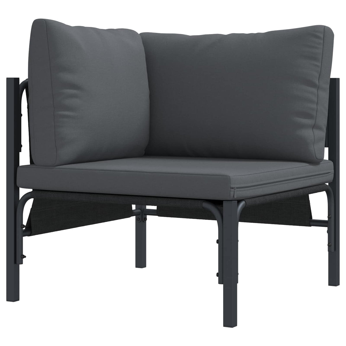 vidaXL Tuin Sofa Set 8 pcs Antraciet Staal