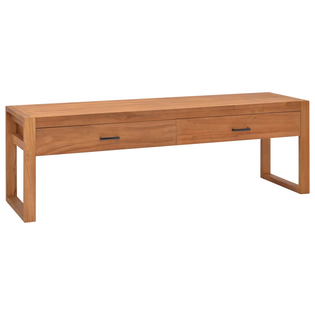 vidaXL Tv-meubel 140x40x45 cm teakhout - Aashly