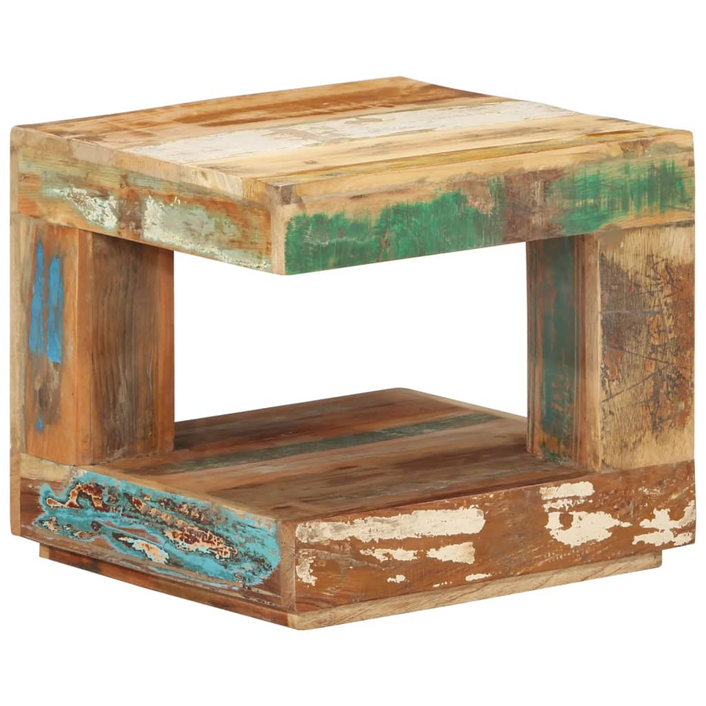 vidaXL Salontafel 45x45x40 cm massief gerecycled hout - Aashly