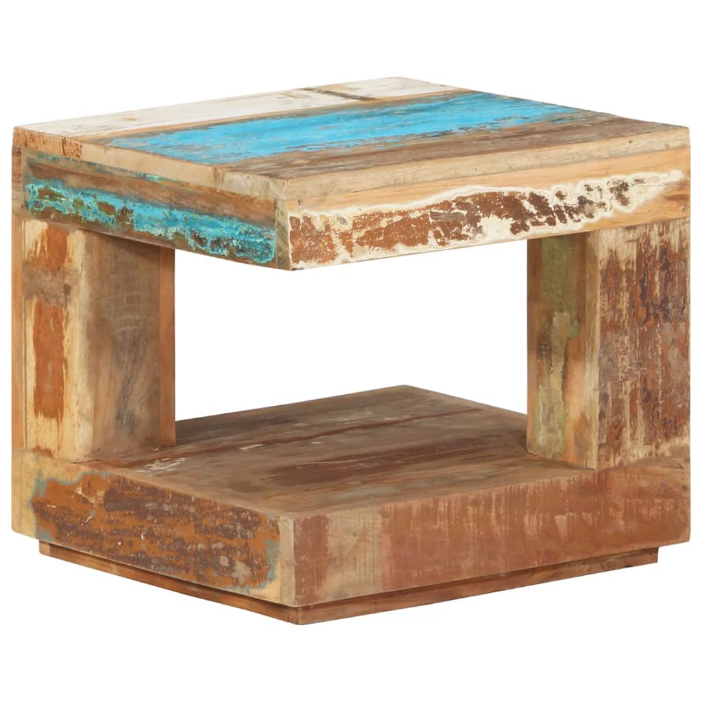 vidaXL Salontafel 45x45x40 cm massief gerecycled hout - Aashly