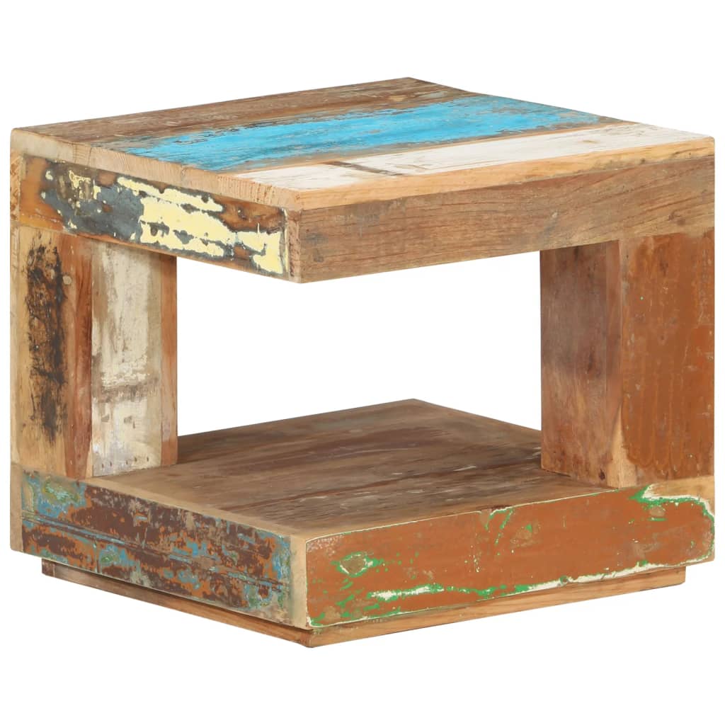 vidaXL Salontafel 45x45x40 cm massief gerecycled hout - Aashly