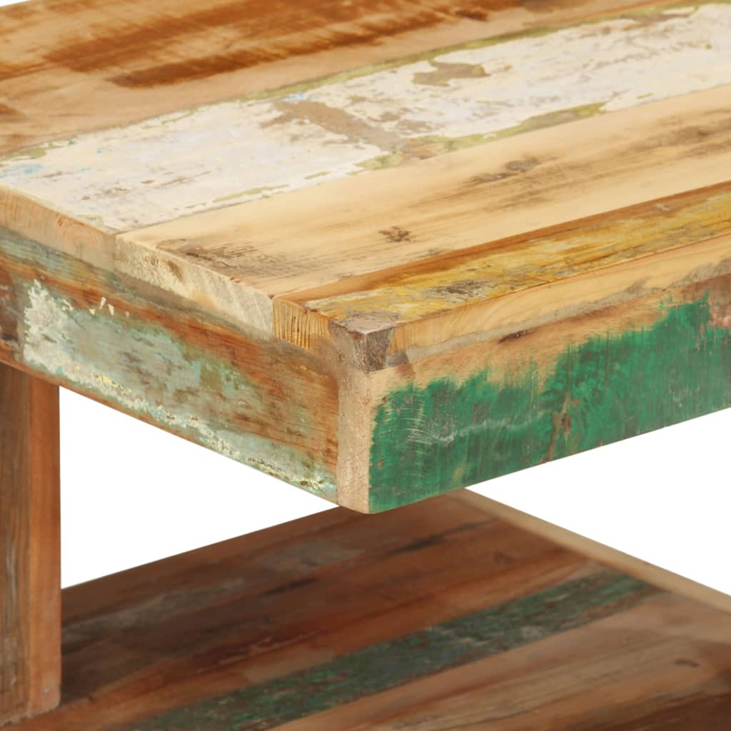 vidaXL Salontafel 45x45x40 cm massief gerecycled hout - Aashly