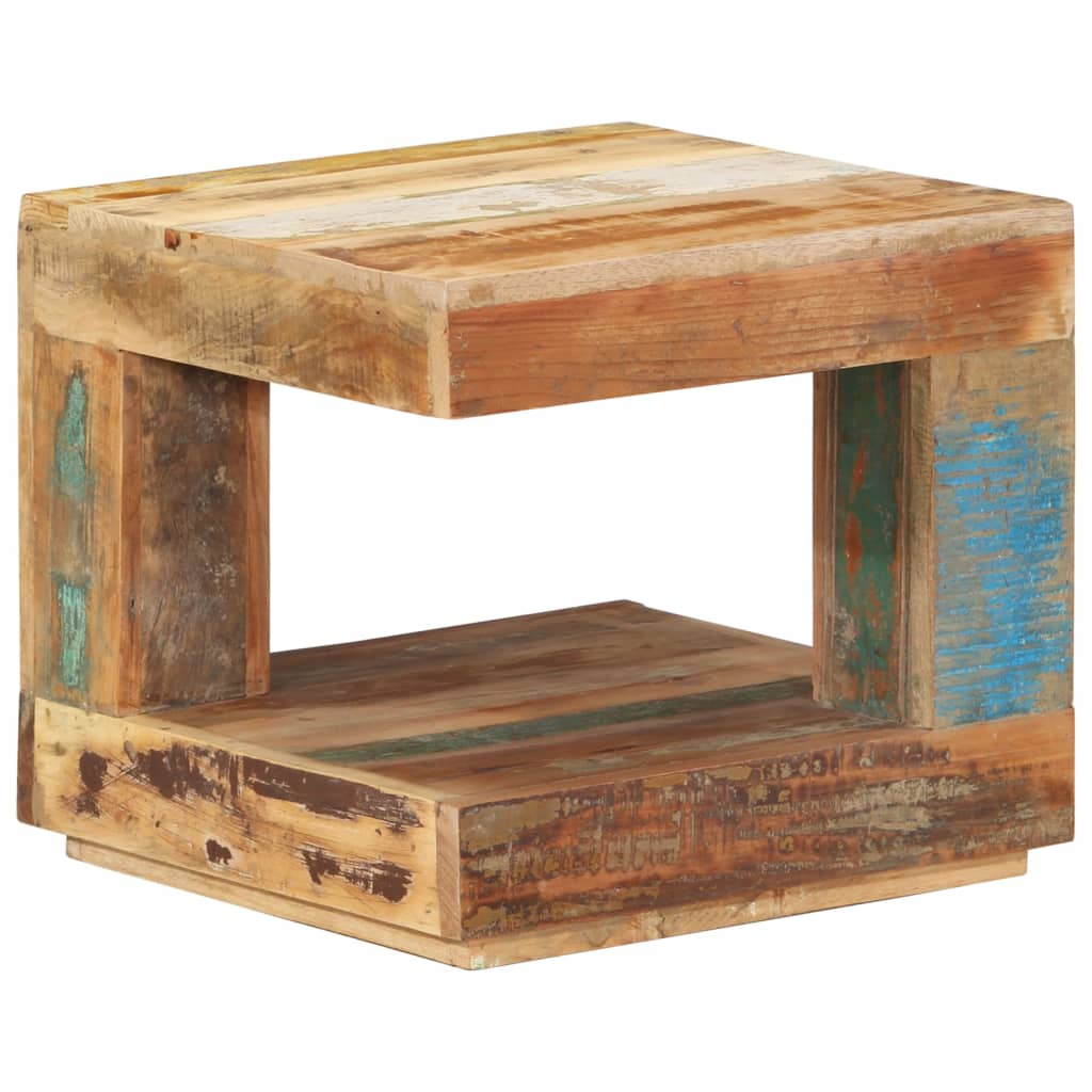 vidaXL Salontafel 45x45x40 cm massief gerecycled hout - Aashly