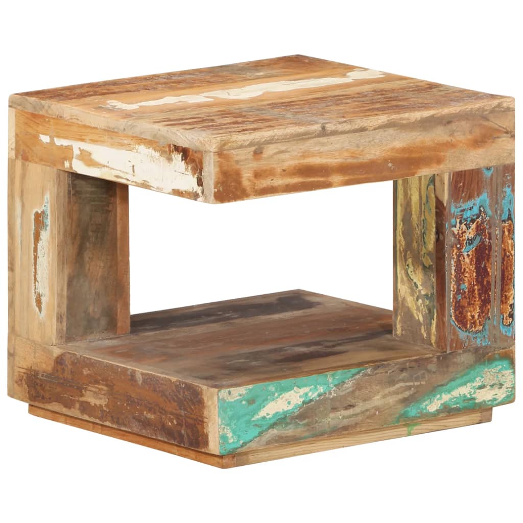vidaXL Salontafel 45x45x40 cm massief gerecycled hout - Aashly